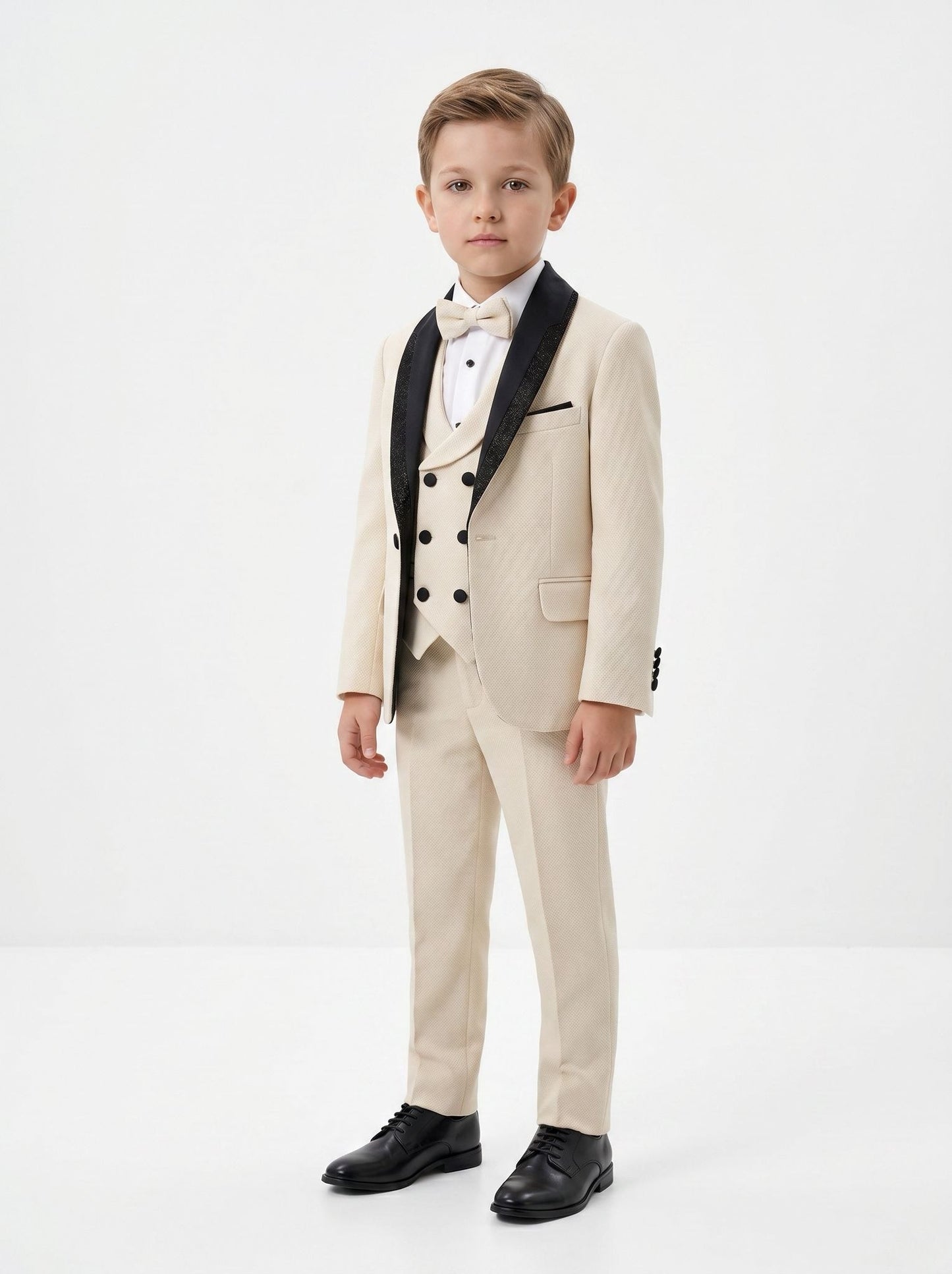 Costum elegant crem