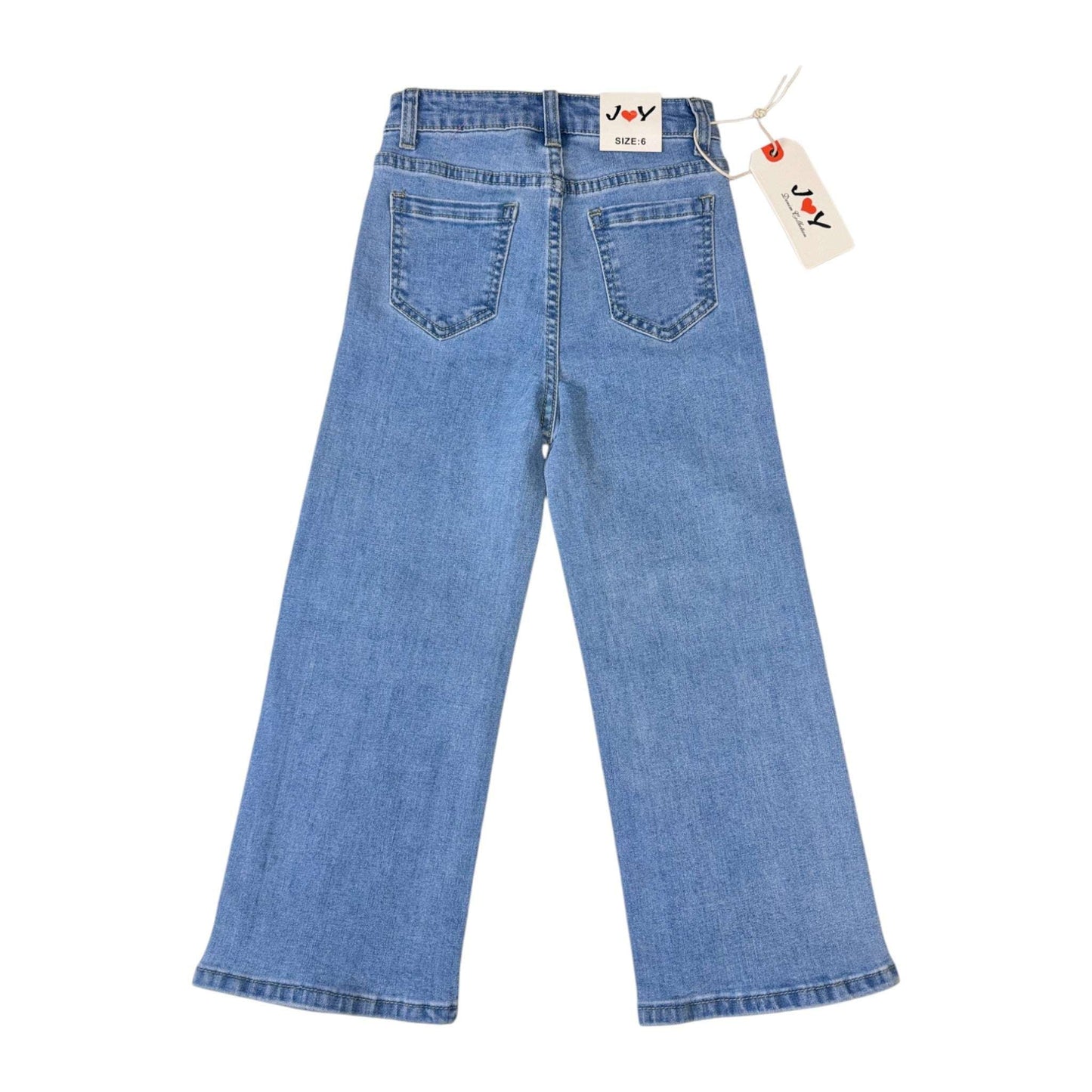 Blugi Drepti cu Strasuri - Kids Magazin