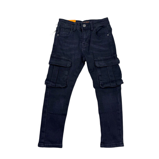 Blugi negri cu buzunare mari - Kids Magazin
