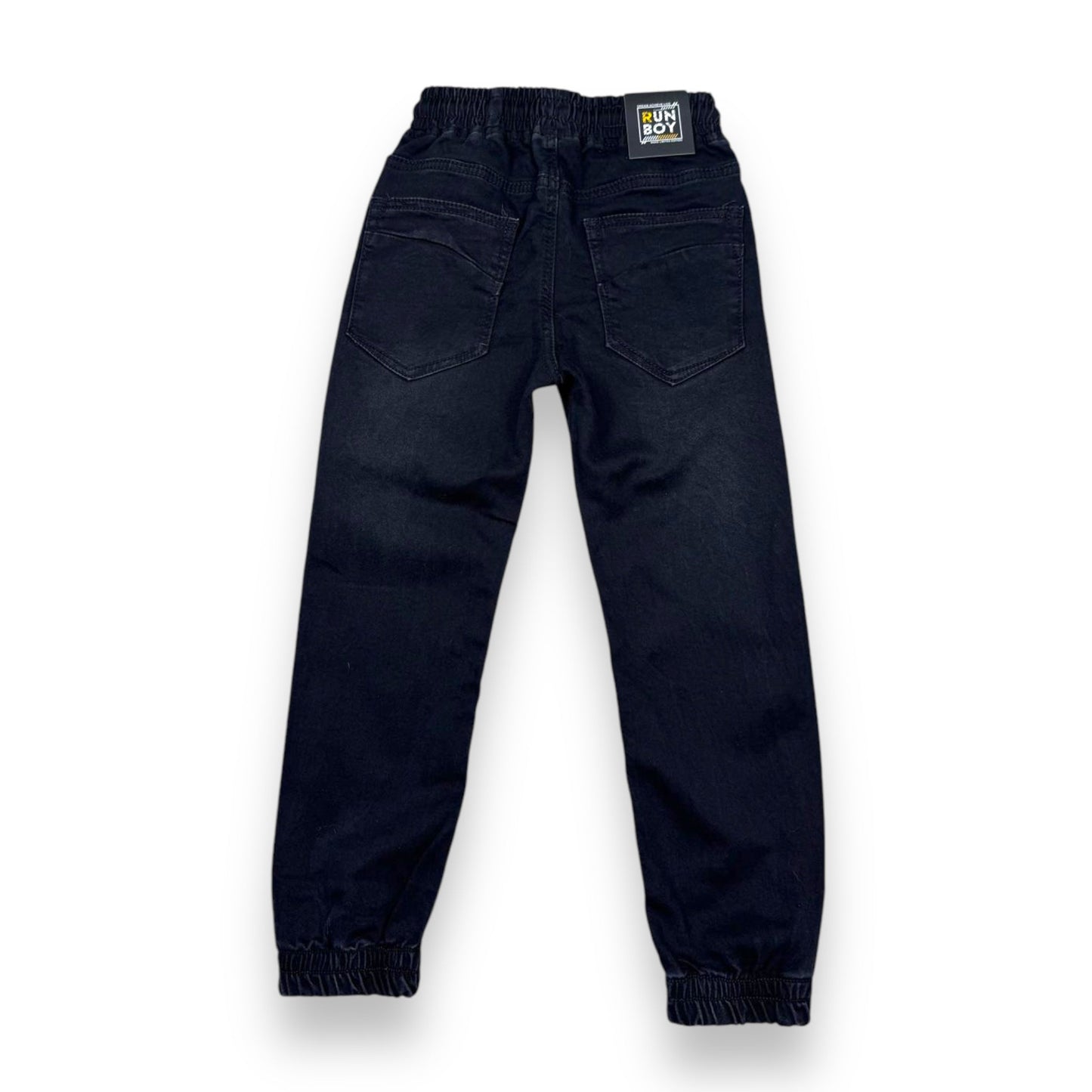 Blugi negri cu manșete - Kids Magazin