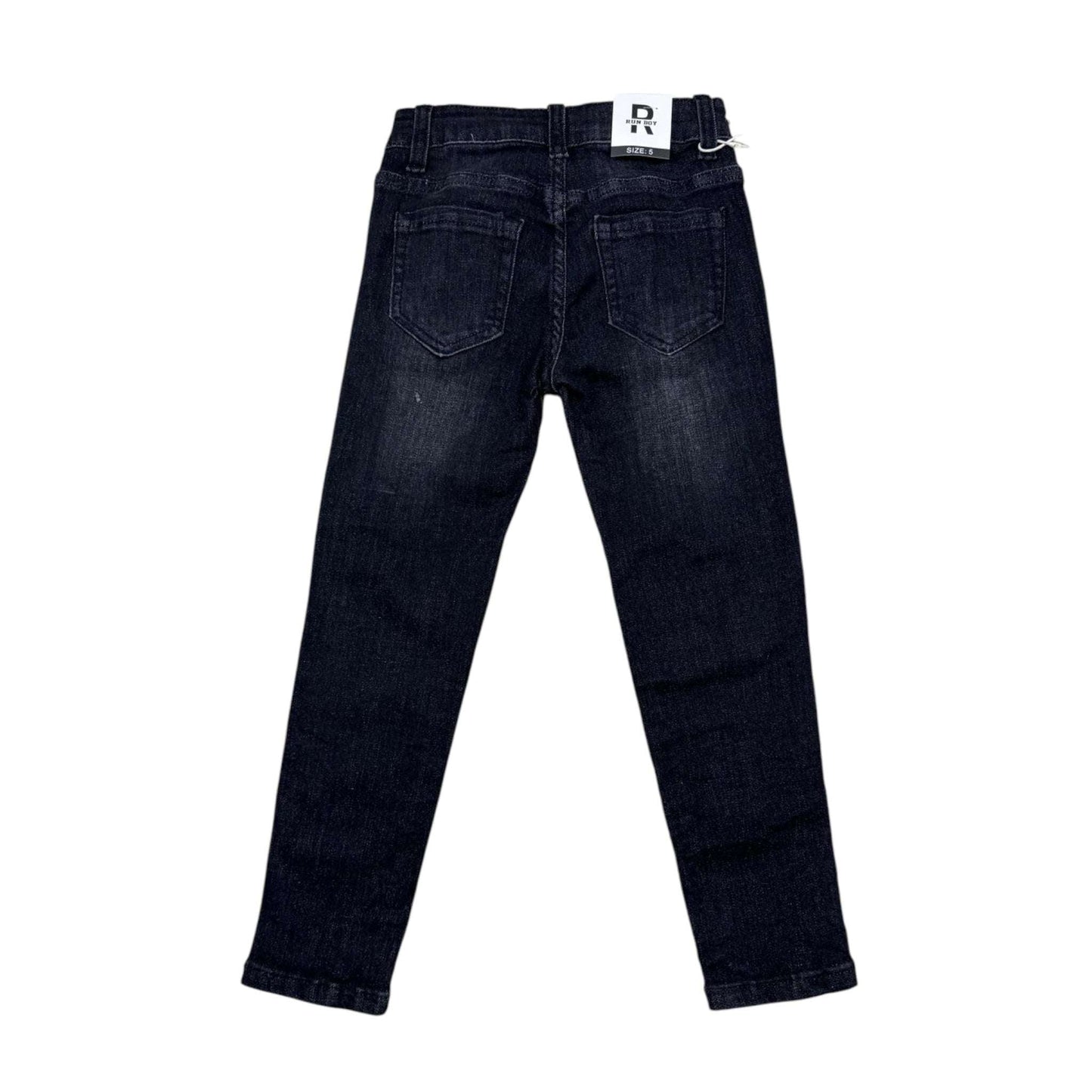 Blugi negri cu scrisuri pentru băieți - Kids Magazin