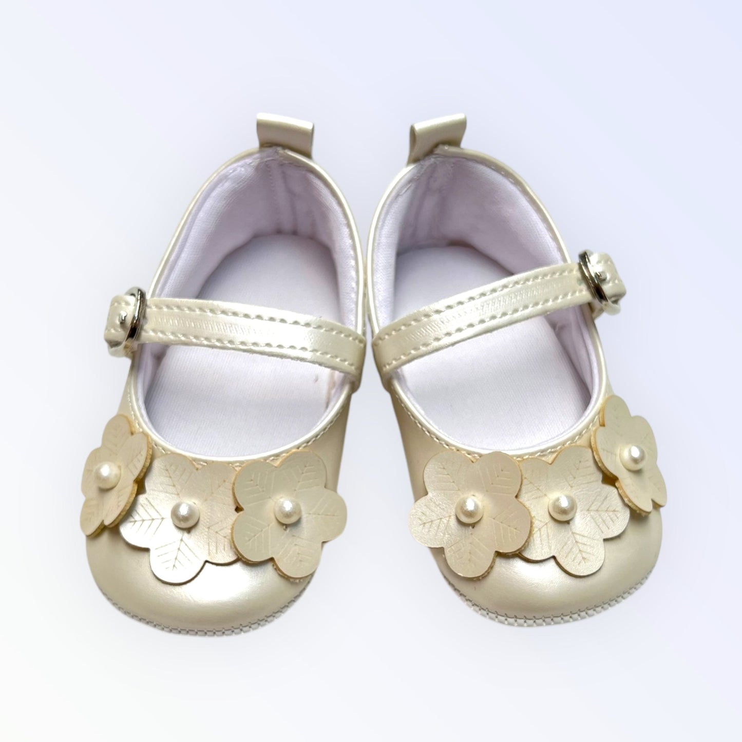 Botosei ivory cu floricele botez fetite - Kids Magazin