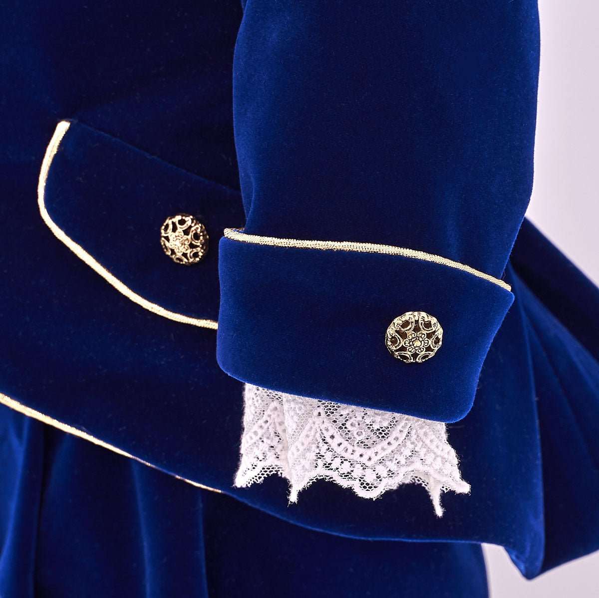 Costum de Print albastru regal - Kids Magazin