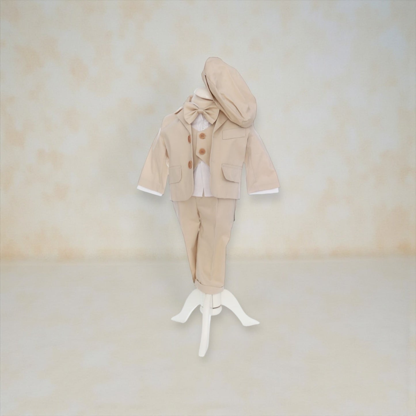 Costum elegant bebe crem - Kids Magazin