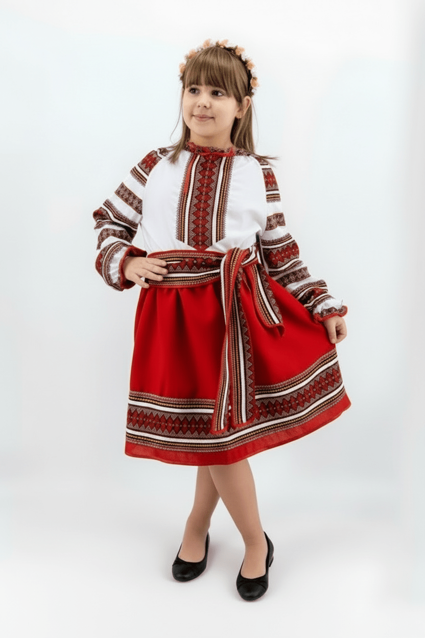 Costum tradițional fete - Kids Magazin