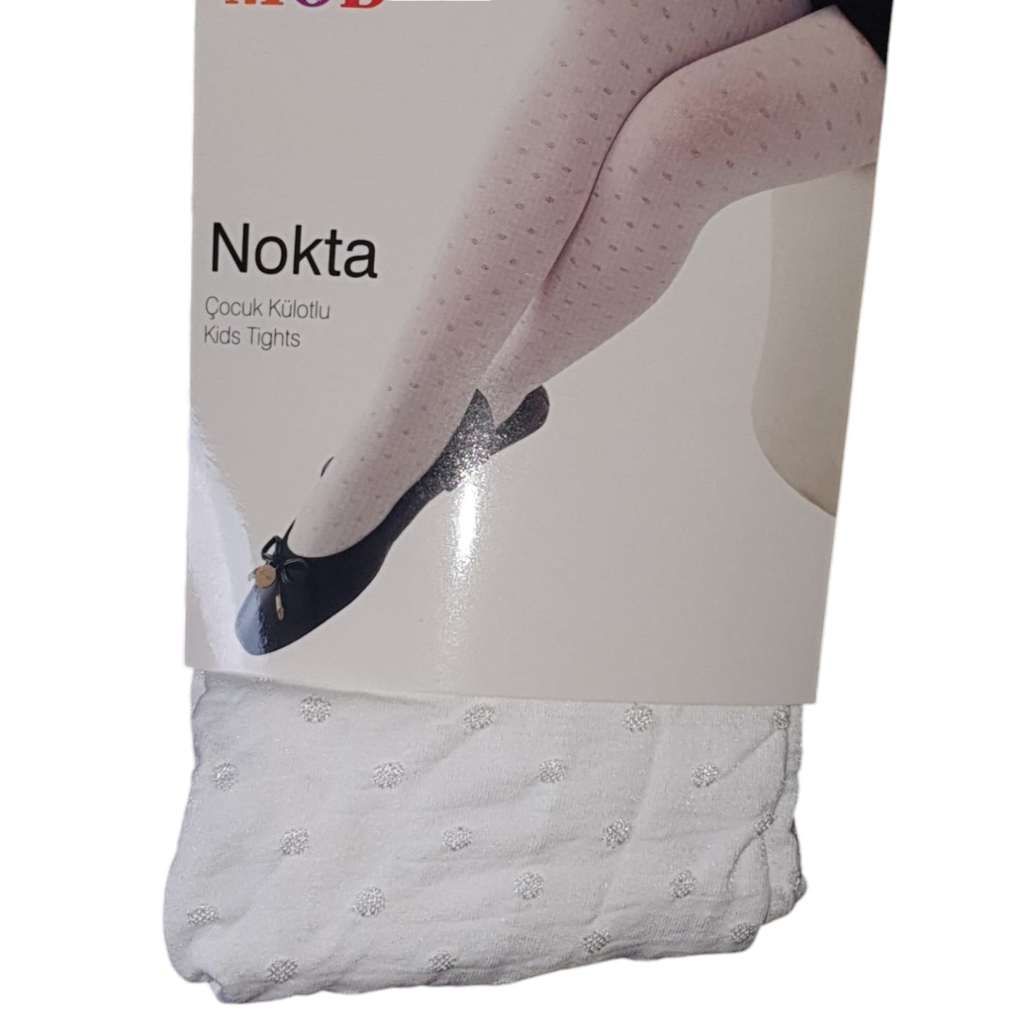 Dres alb cu model Nokta - Kids Magazin