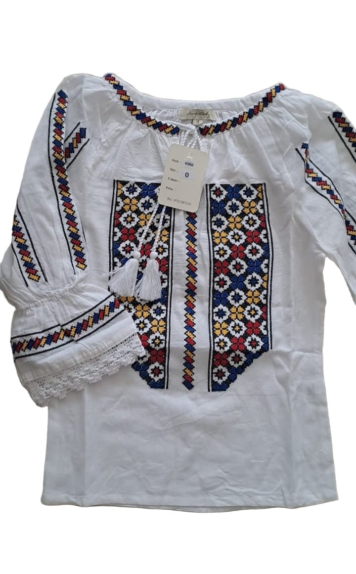 Ie cu model geometric pentru fete - Kids Magazin