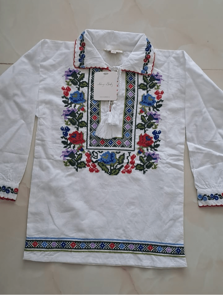 Ie pentru baiat cu model floral - Kids Magazin