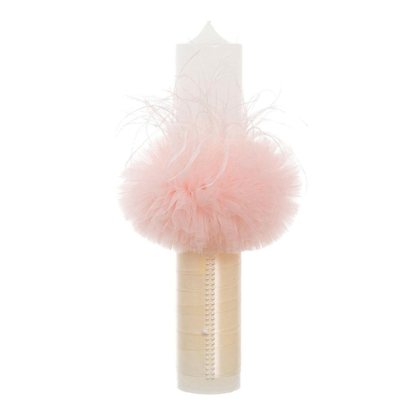 Lumânare Îngeraș crem si roz - Kids Magazin