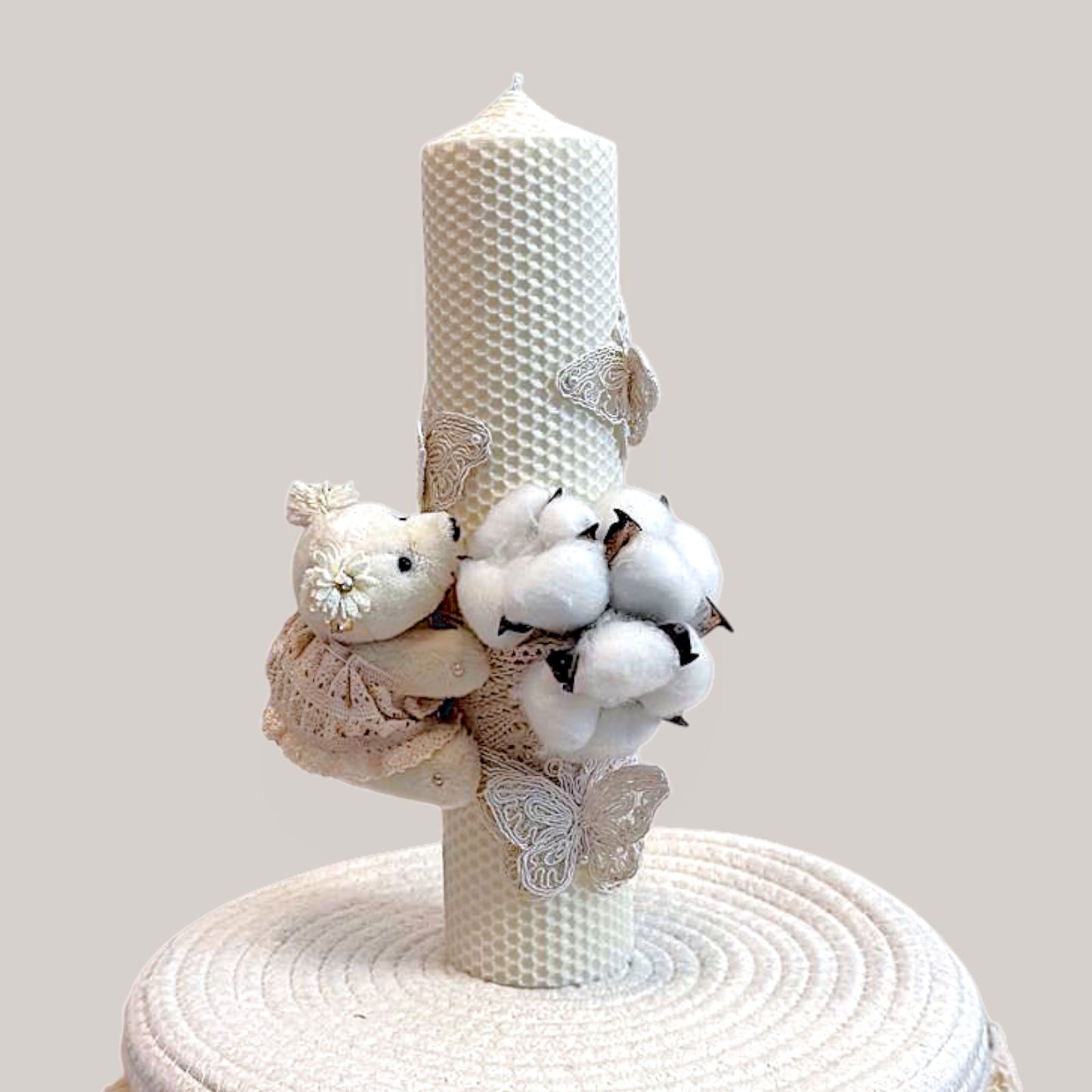 Lumânare Ursulica si Flori de Bumbac - Kids Magazin