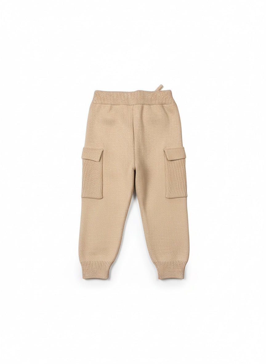 Pantaloni tricotați crem - Kids Magazin