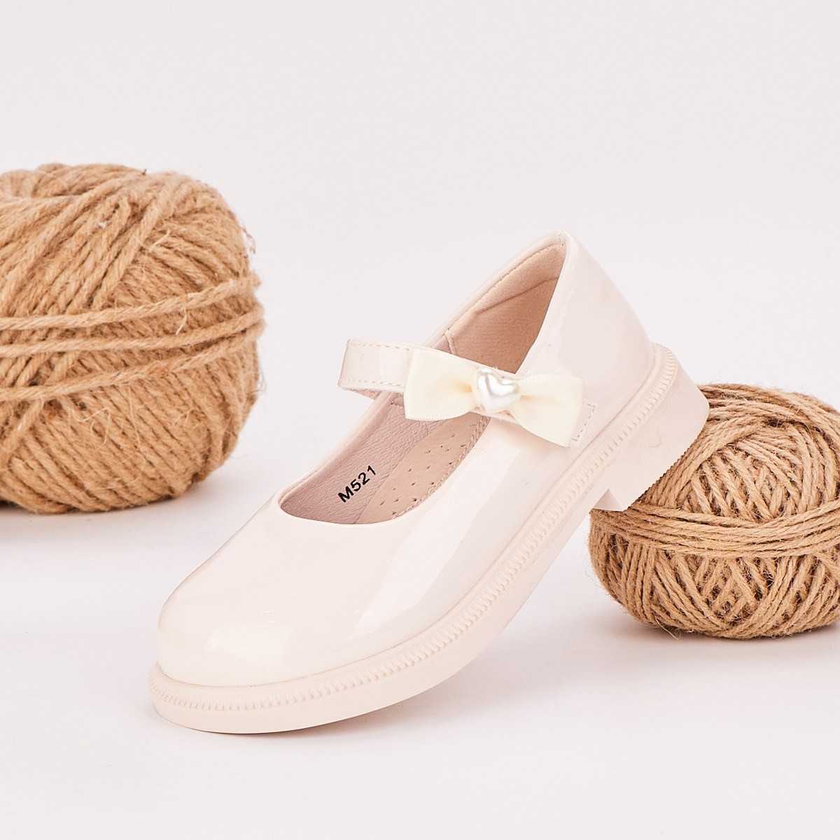 Pantofi Fata Crem Cu Bareta Sweet Hart - Kids Magazin