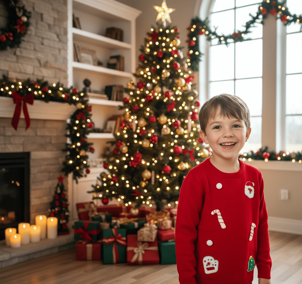 Pulover Moș Crăciun - Kids Magazin