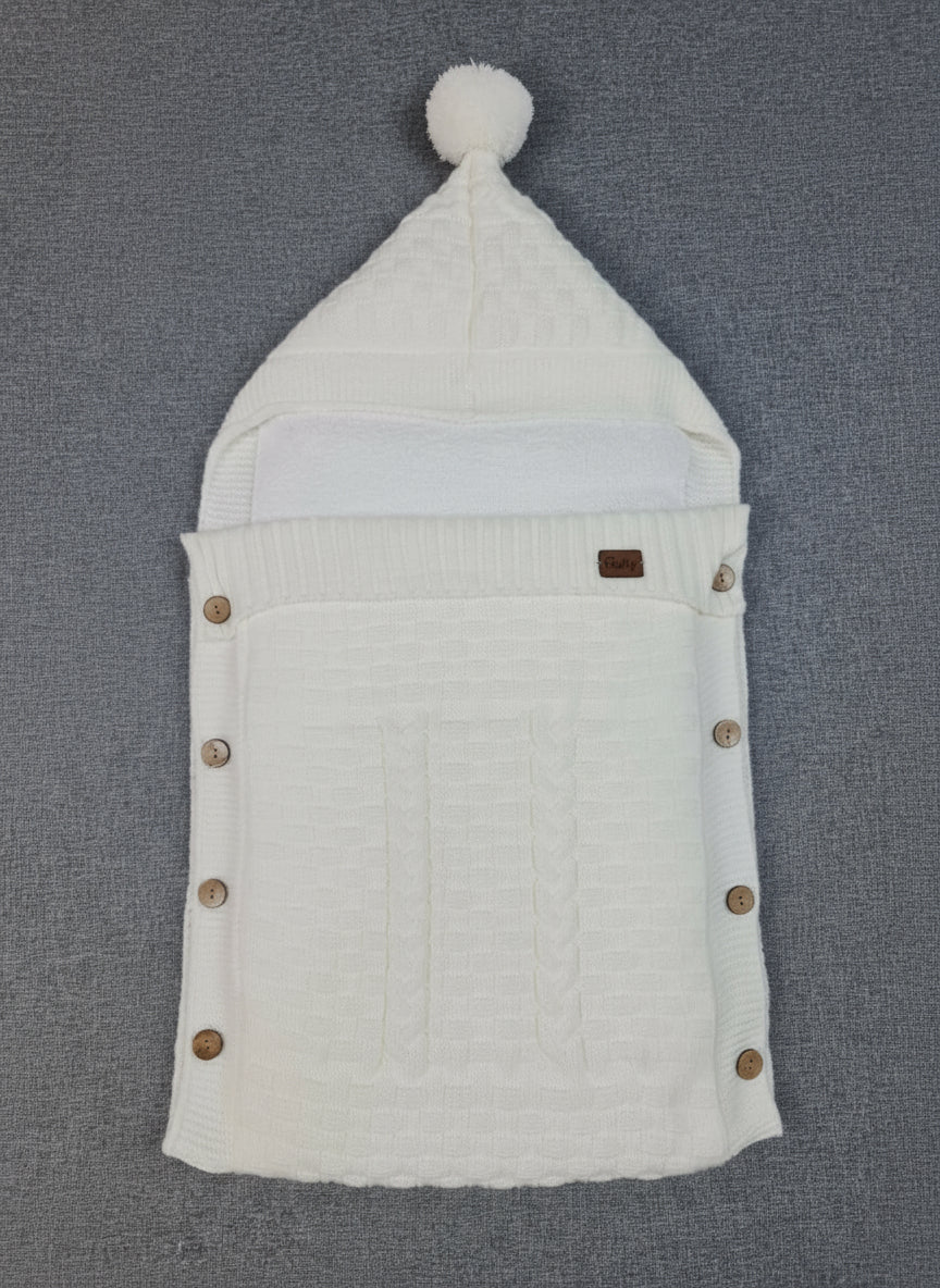 Sac de dormit crem pentru bebeluș - Kids Magazin