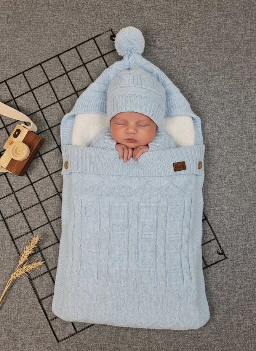 Sac de dormit din tricot bleo - Kids Magazin