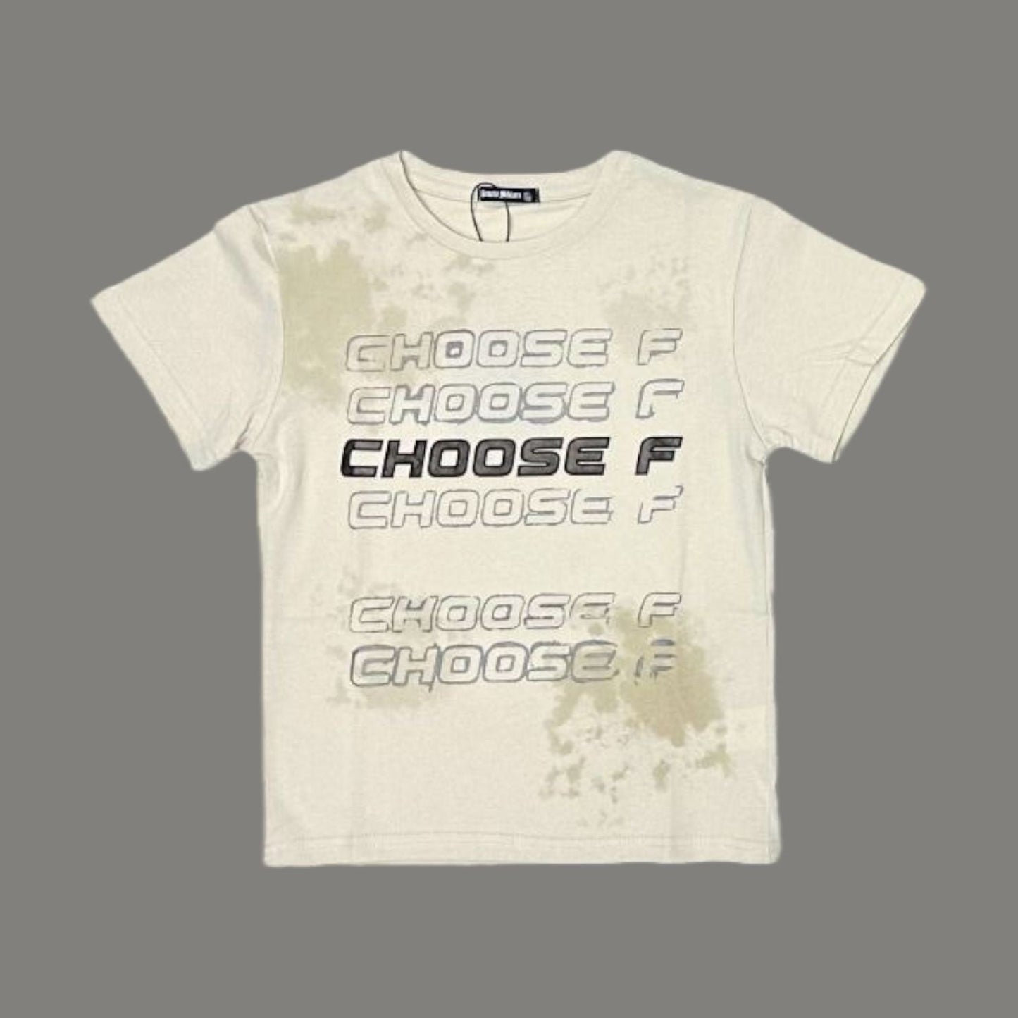 Tricou CHOOSE F crem de baieti - Kids Magazin