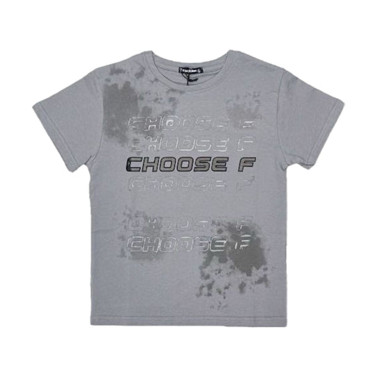 Tricou CHOOSE F gri de baieti - Kids Magazin