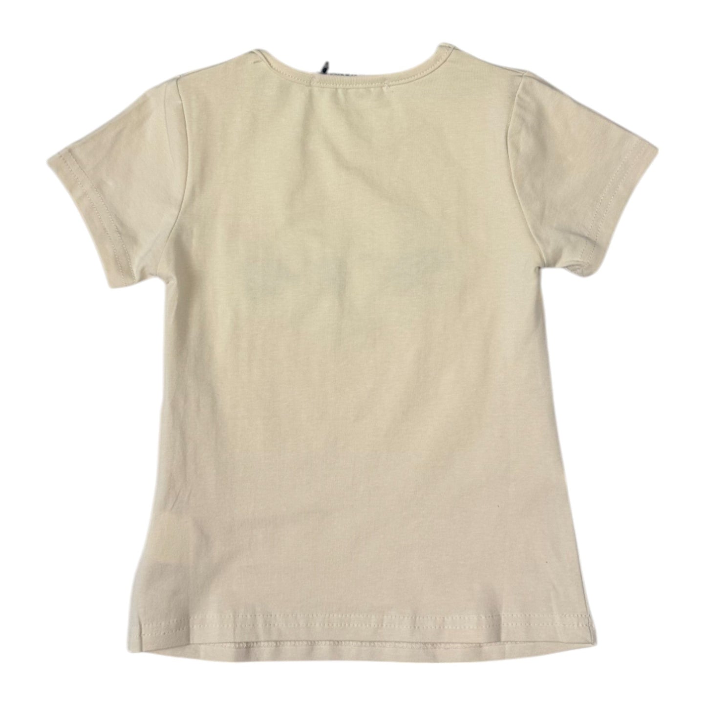 Tricou crem cu inimioara - Kids Magazin