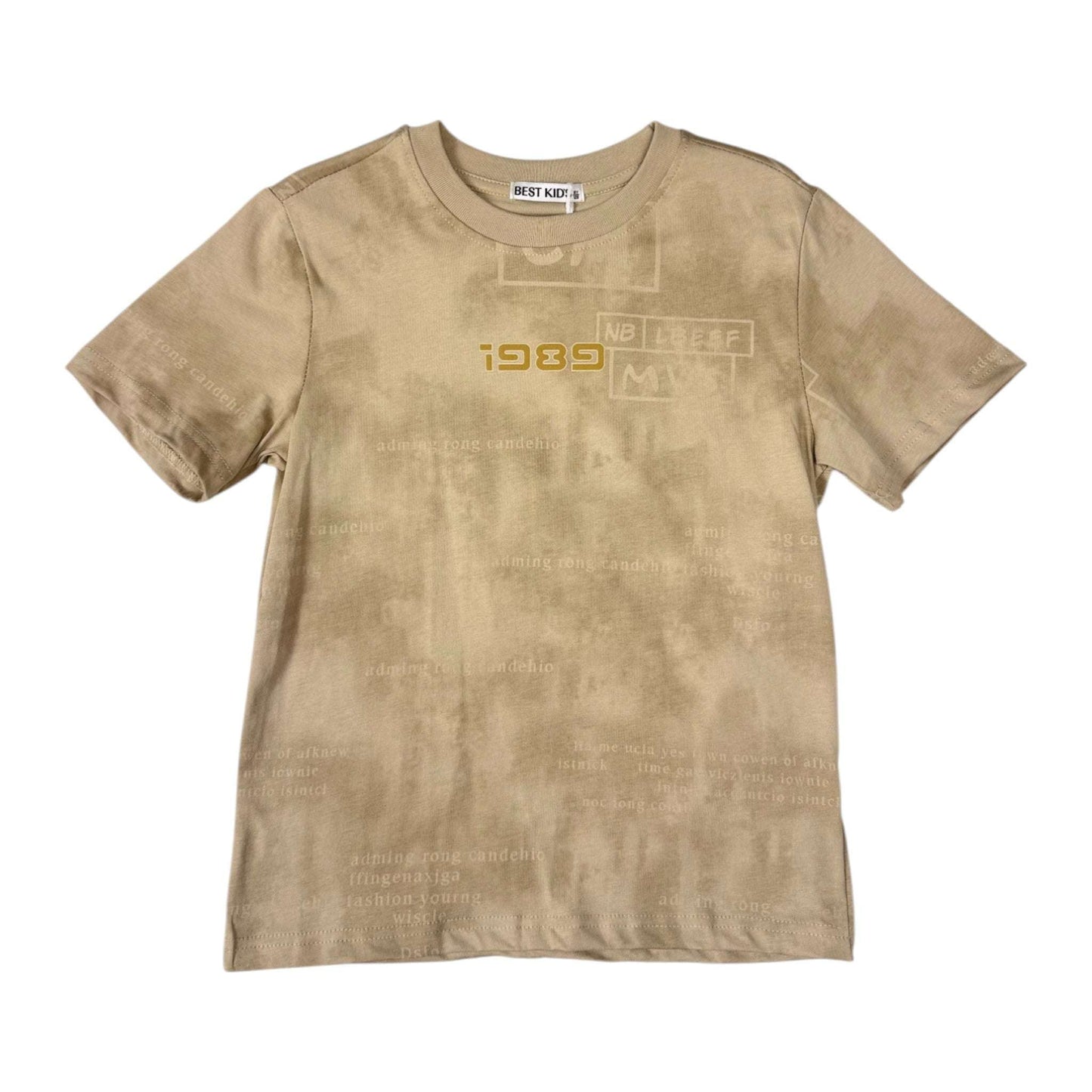 Tricou Grafic crem pentru baieti - Kids Magazin