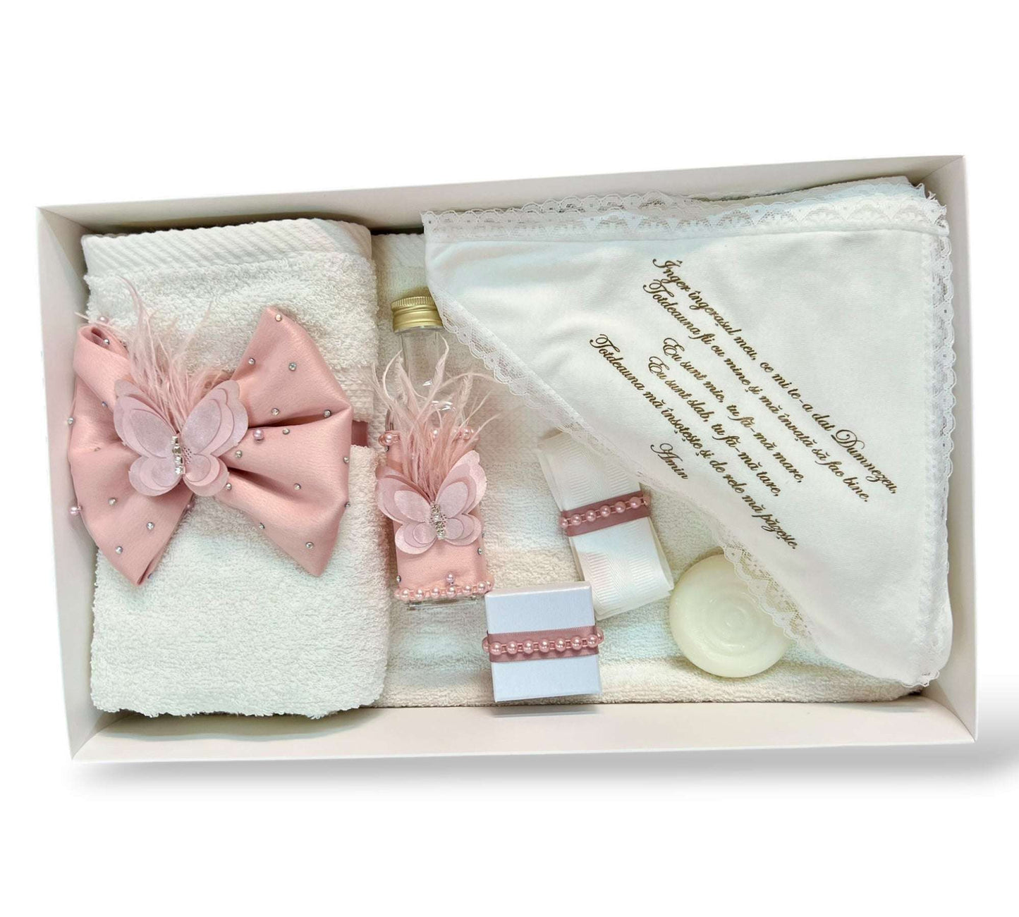 Trusou cu fundița si fluturi roz - Kids Magazin