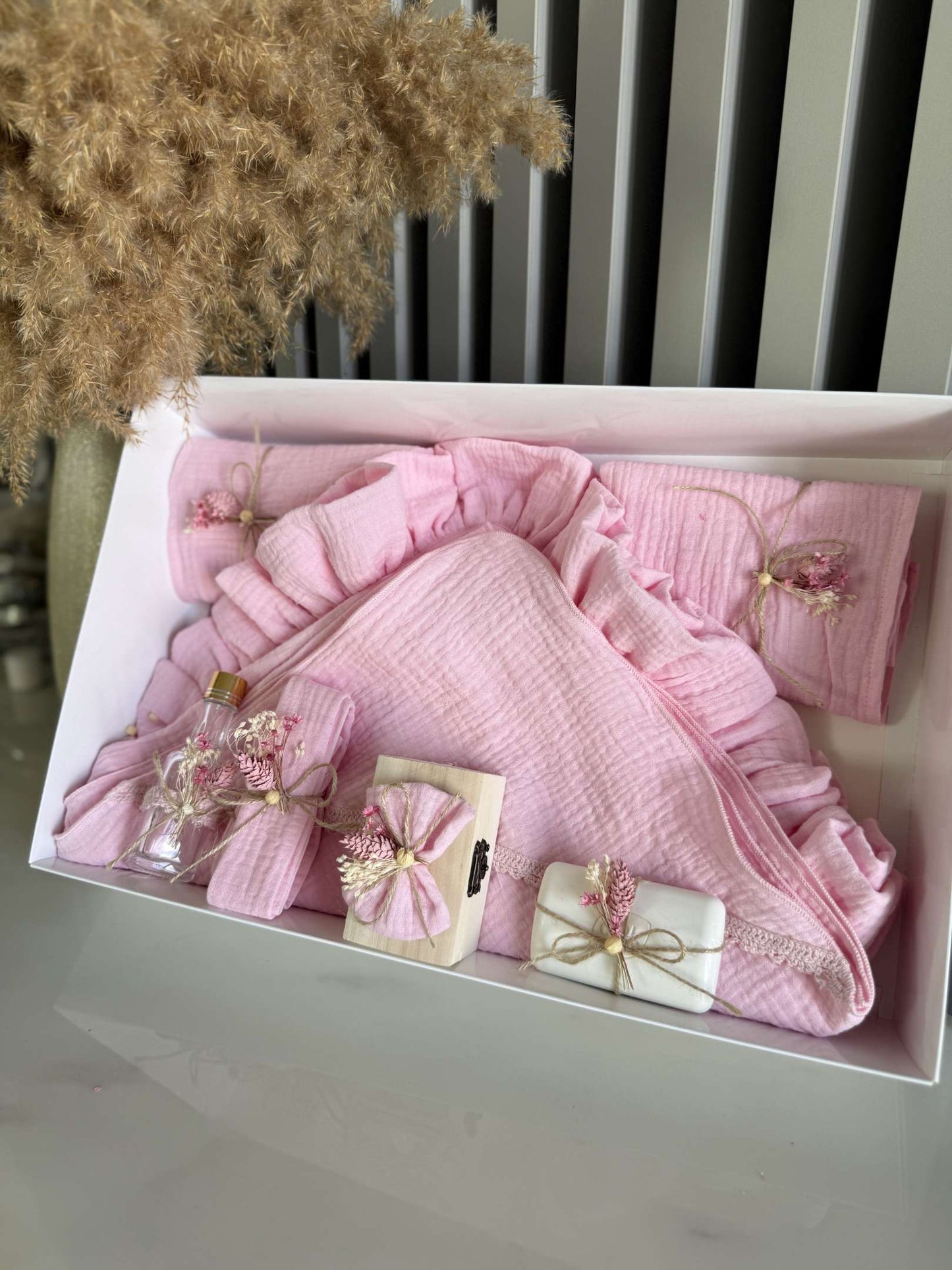 Trusou din muselina premium roz - Kids Magazin