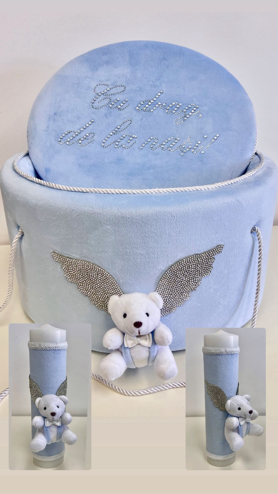 Trusou Matias in cufar de catifea bleo - Kids Magazin