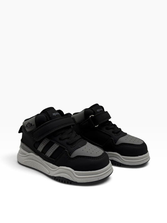 Adidas înalt căptușit negru Apawwa, unisex, cu șiret elastic și velcro