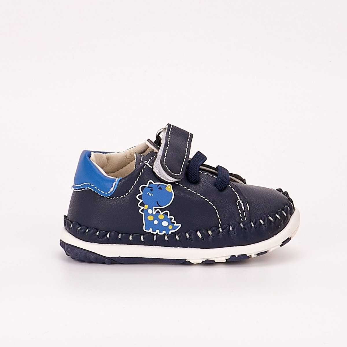 Adidasi Cu Arici Baiat Bleumarin/Albastru Piele Ecologica Kite - Kids Magazin