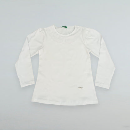 Bluza albă cu guler elegant - Kids Magazin