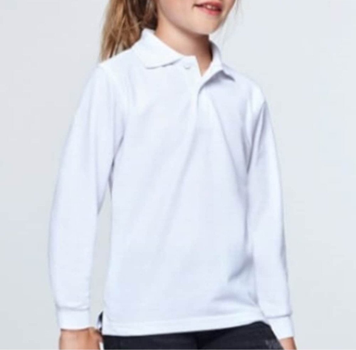 Bluza polo alb Mena - Kids Magazin