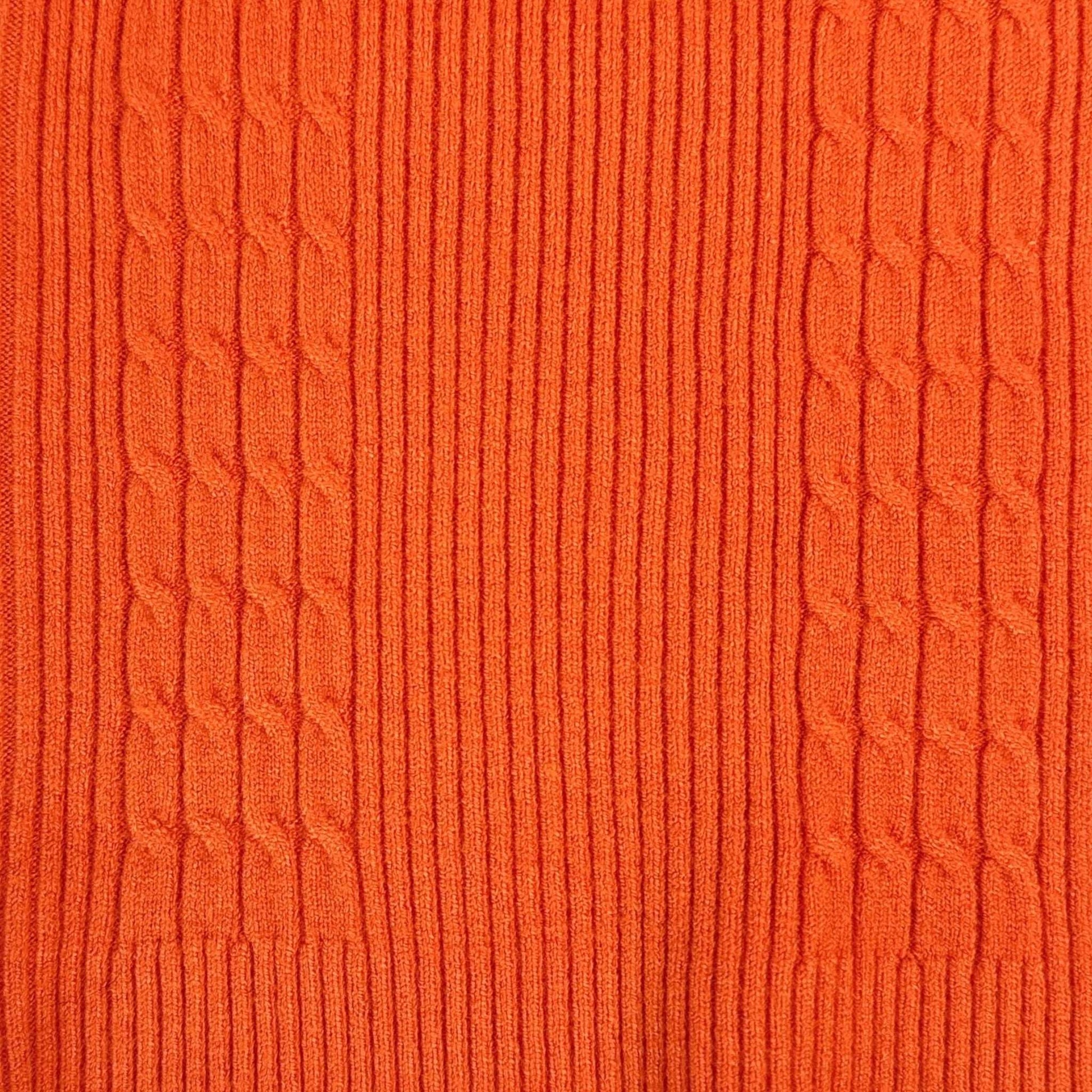 Bluza tip pulover orange cu model striat - Kids Magazin