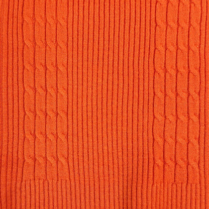 Bluza tip pulover orange cu model striat - Kids Magazin