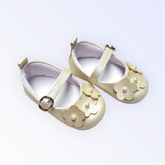 Botosei ivory cu floricele botez fetite - Kids Magazin