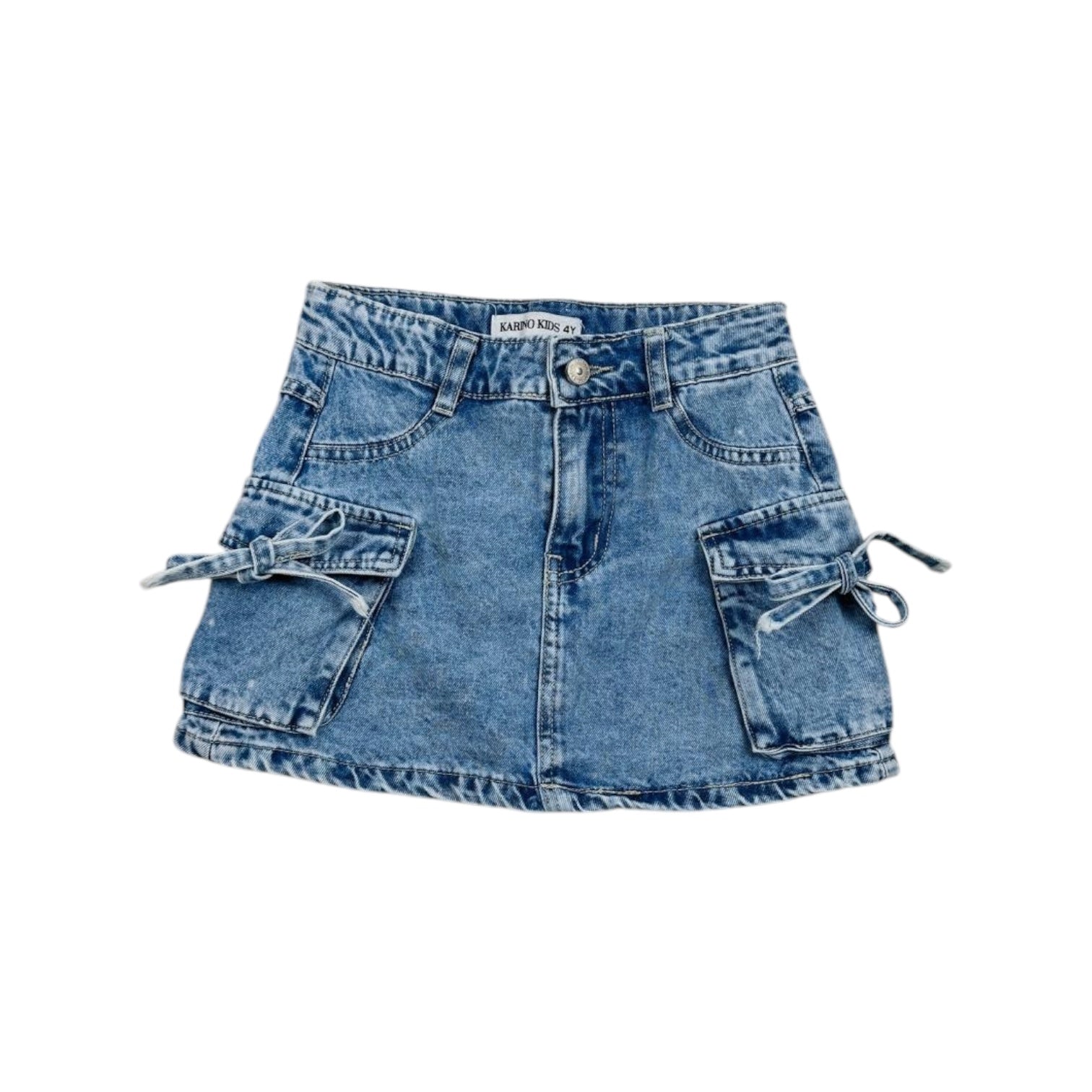 Compleu tricou și fustă de blugi - Kids Magazin