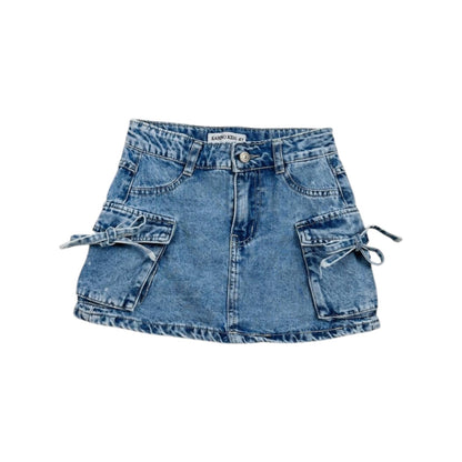 Compleu tricou și fustă de blugi - Kids Magazin