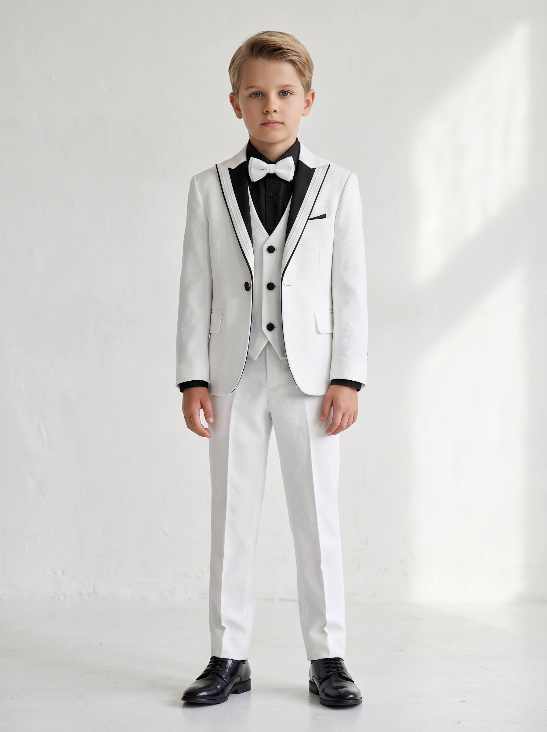 Costum elegant alb - Kids Magazin