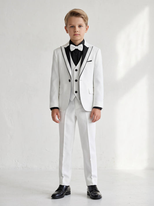 Costum elegant alb - Kids Magazin