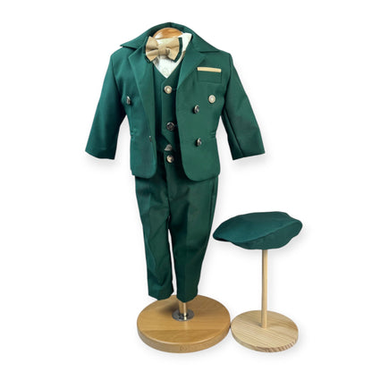 Costum elegant bebeluș Verde - Kids Magazin