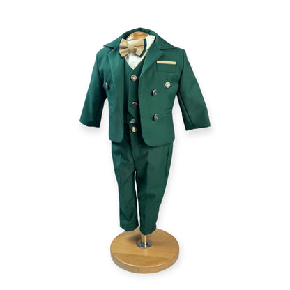 Costum elegant bebeluș Verde - Kids Magazin