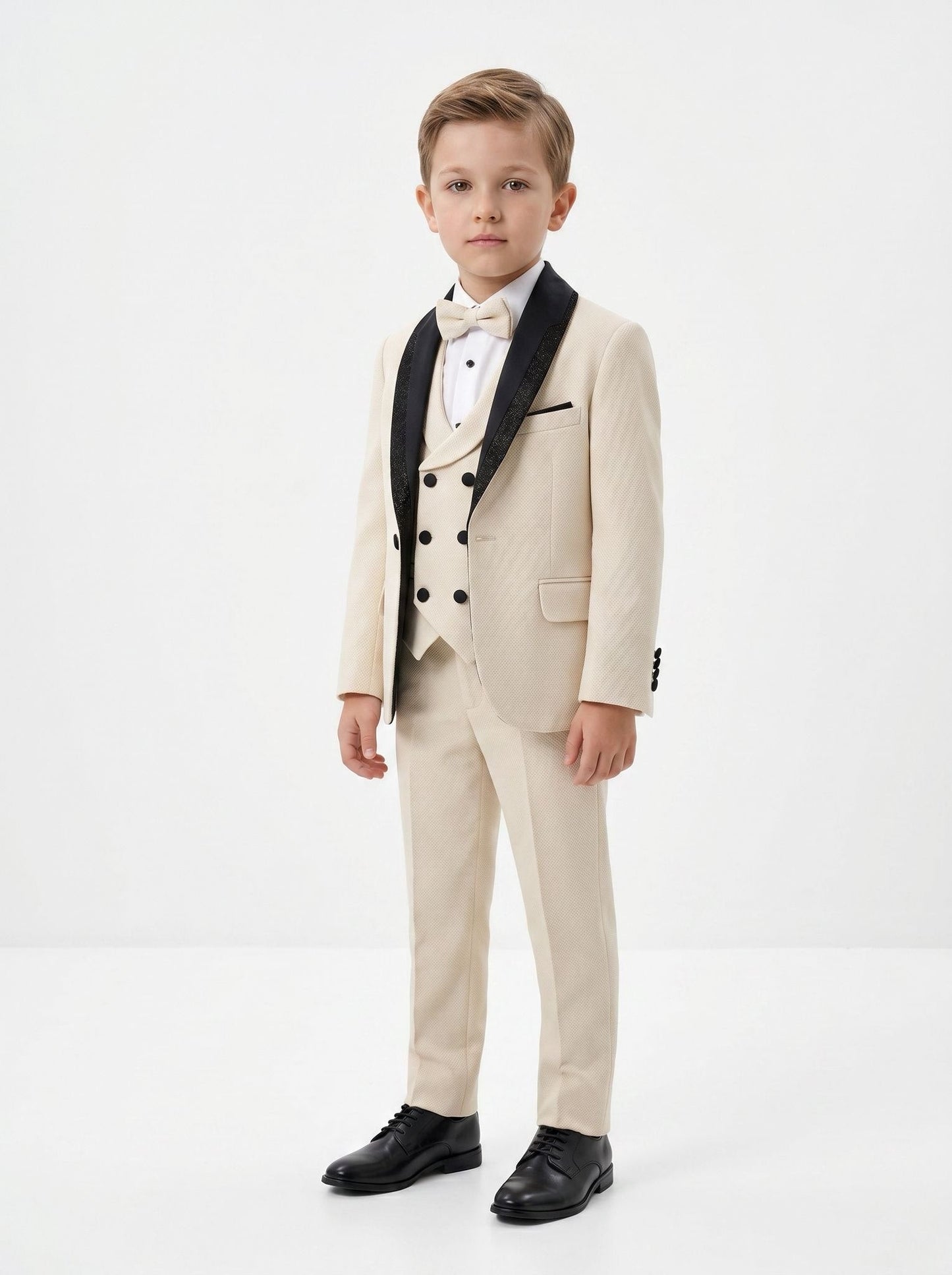 Costum elegant crem - Kids Magazin