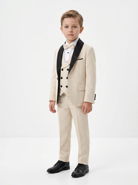 Costum elegant crem - Kids Magazin