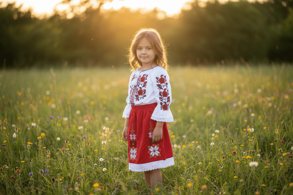 Costum tradițional 2 piese - Kids Magazin