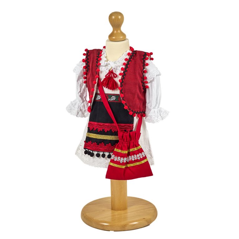 Costum traditional cu ciucurei - Kids Magazin