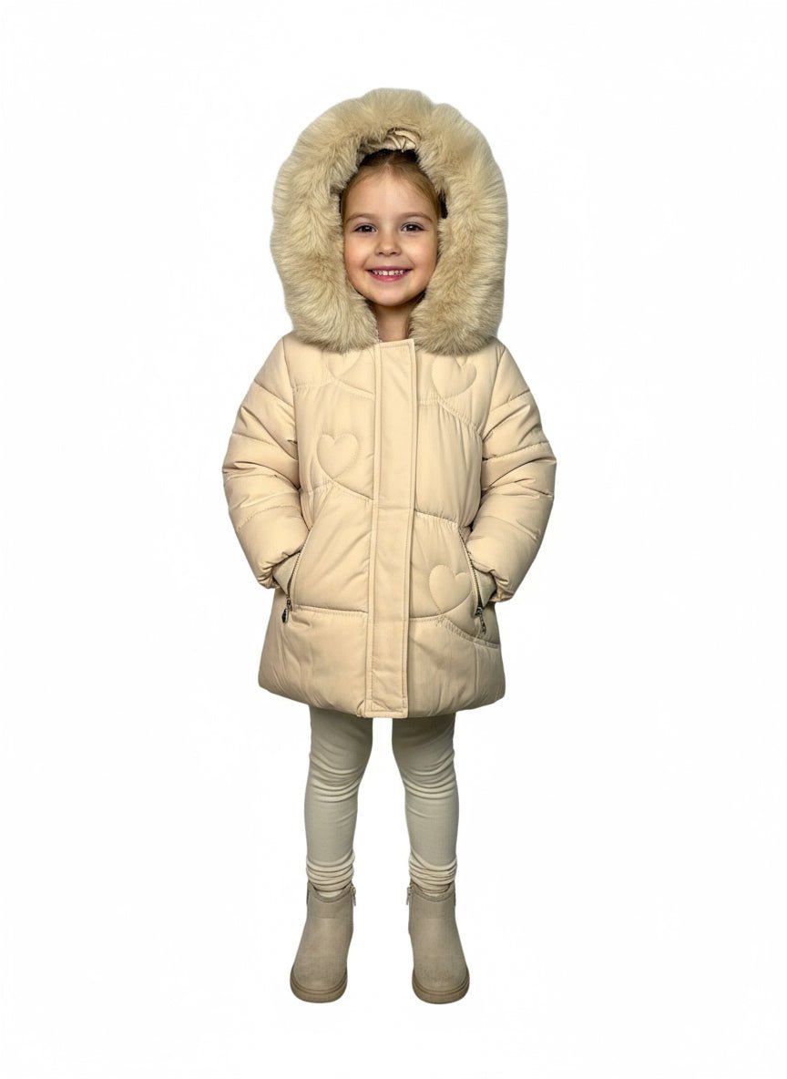 Geacă grasă crem - Kids Magazin