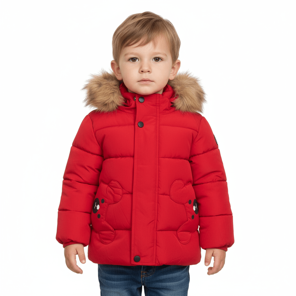 Geacă groasă cu Ursuleț - Kids Magazin