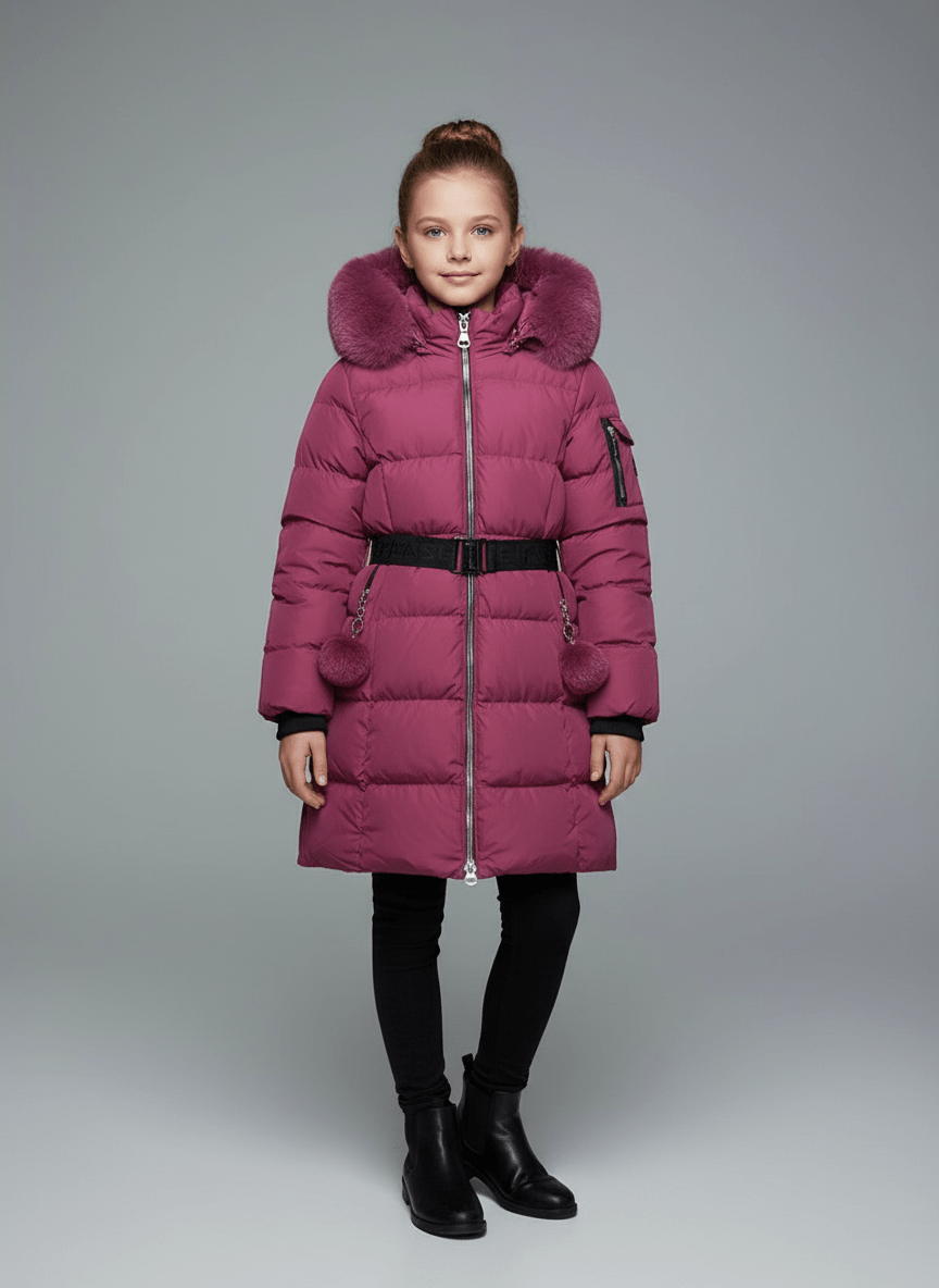 Geacă groasă fete 4 - 14 ani Purpuriu - Kids Magazin