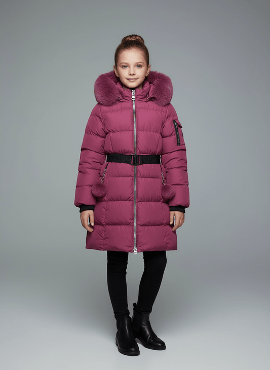 Geacă groasă fete 4 - 14 ani Purpuriu - Kids Magazin