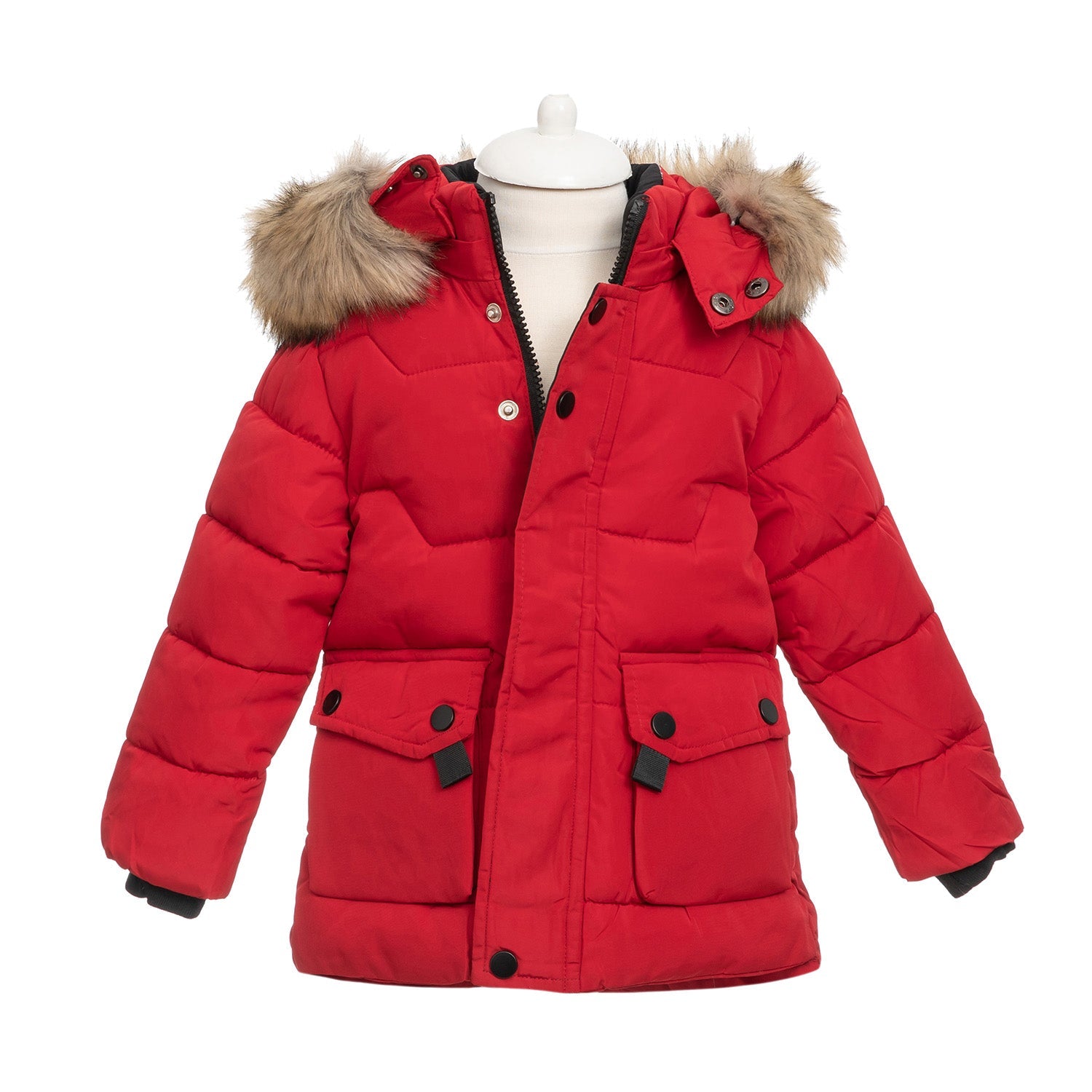 Geaca roșie pentru băieți 1 - 3 ani - Kids Magazin