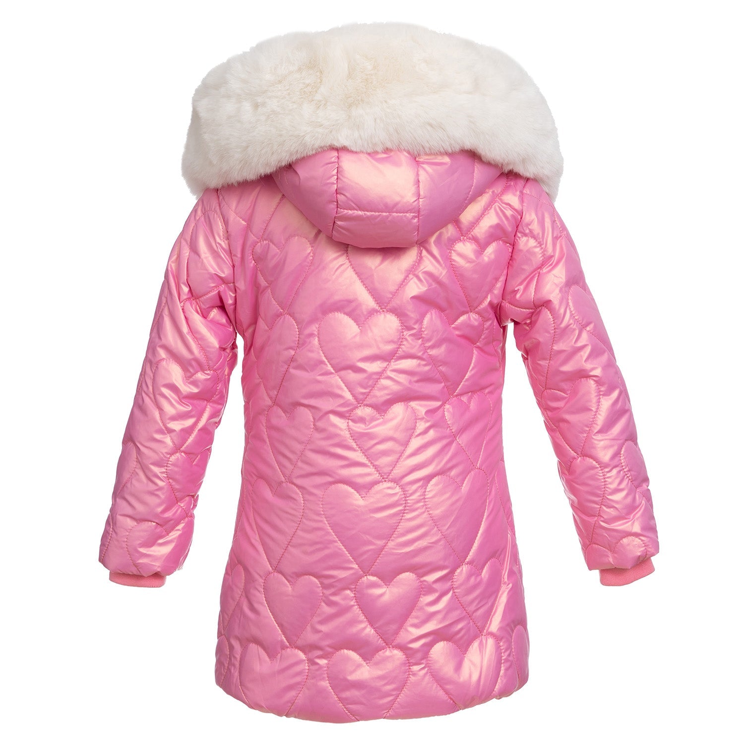 Geacă roz îmblănită - Kids Magazin