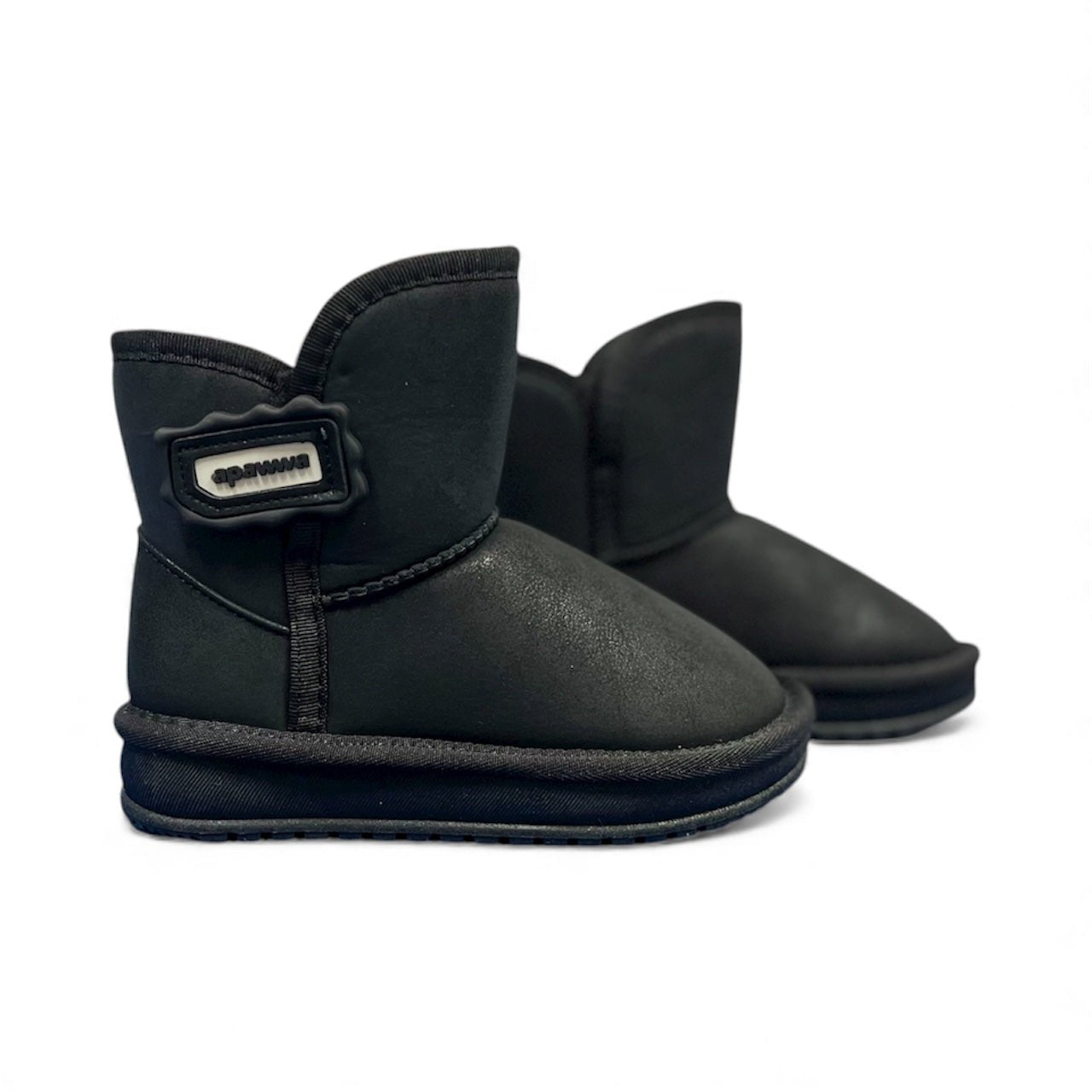 Gete tip UGG negre unisex - Kids Magazin